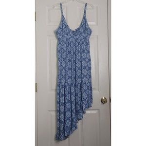 Arizona Sundress Size XXL Blue Spaghetti Strap V-Neck Asymmetrical Hemline